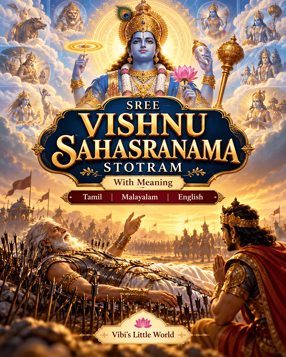Cover of Sree Vishnu Sahasranama Stotram