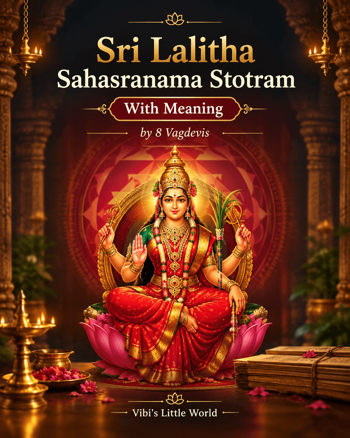 Cover of Sri Lalitha Sahasranama Stotram