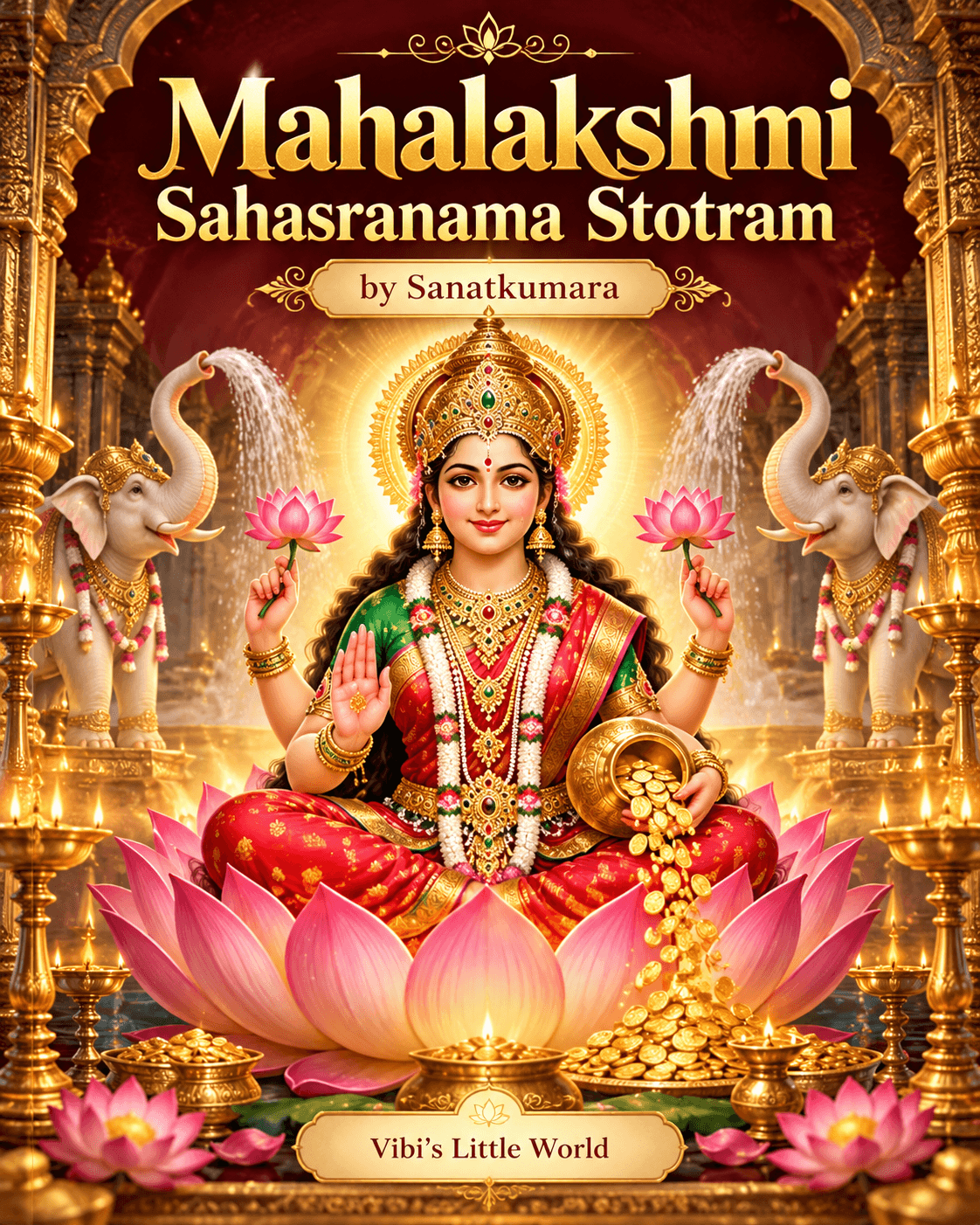 Cover of Sri Lakshmi Sahasra Nama Stotram