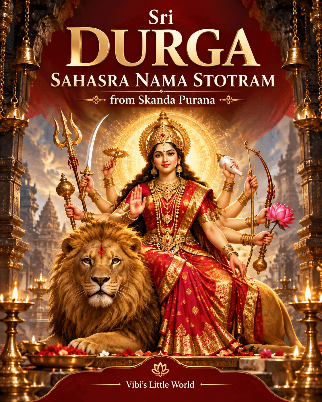 Cover of Sri Durga Sahasra Nama Stotram